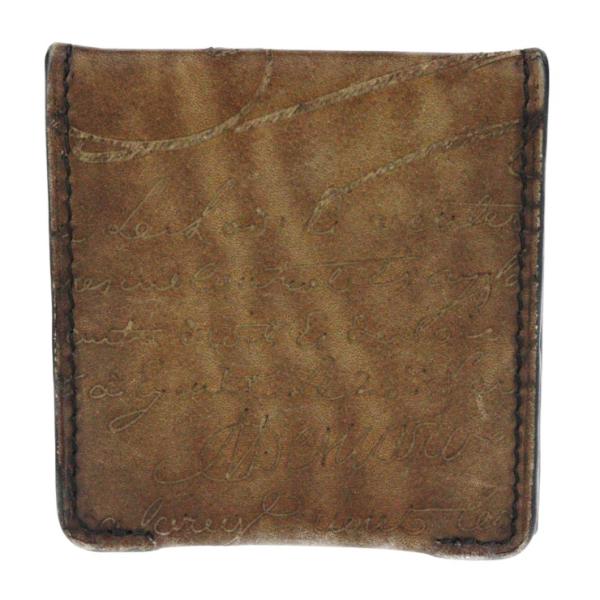 美品 Berluti ベルルッティ オリジン - ケース ヴェネチアンレザー ブラウン 小銭入れ スクリット 【本物保証】 美品 Berluti ベルルッティ オリジン - コインケース ヴェネチアン