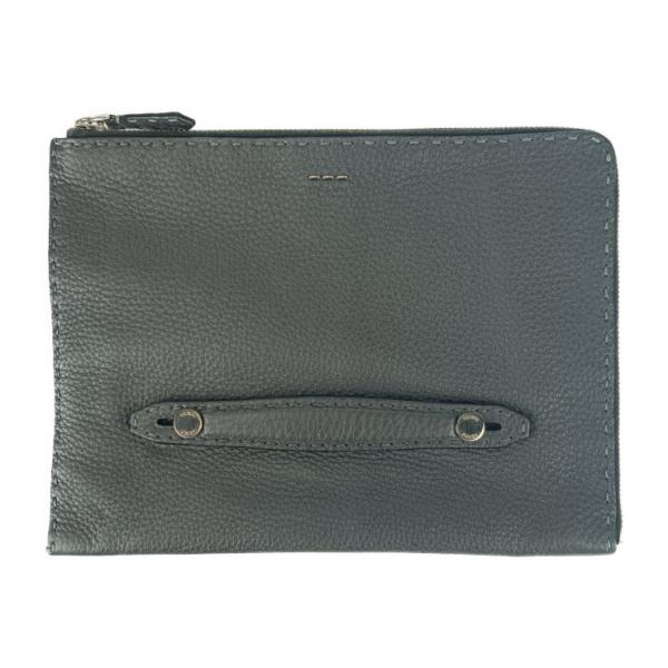 Fendi グレー クラッチバッグ FENDI（フェンディ） クラッチバッグ セレリア 7M0225 グレー系具