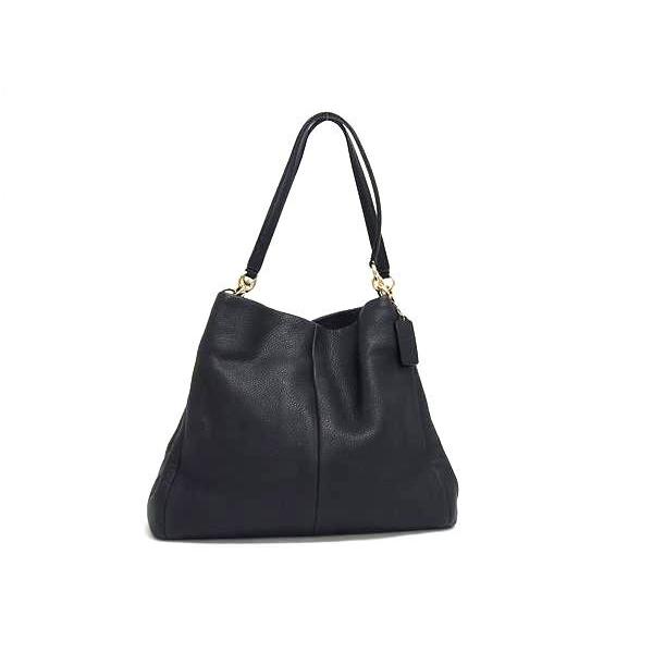 超美品 COACH コーチ ショルダーバッグ フィービー F35723 ダークネイビー系 ペブルドレザー レディース ロゴ【本物保証】 COACH（コーチ） 超美品 ショルダーバッグ フィービー F35723 ネイビー