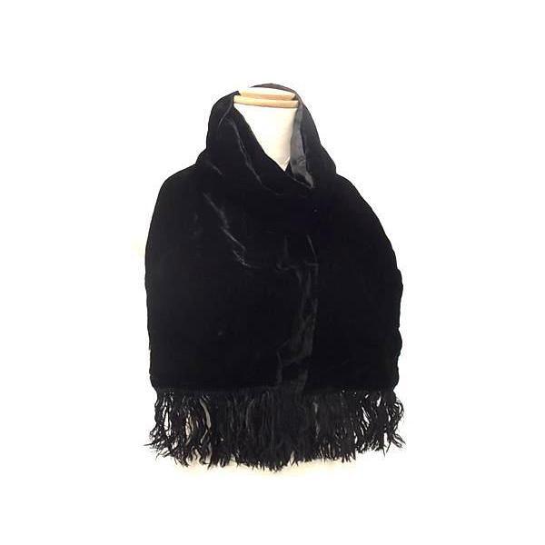 LOUIS VUITTON ルイヴィトン マフラー モノグラム エシャルプ ブルール ブラック レーヨン60％ キュプラ25％ シルク15％ レディース フリンジ【本物保証】 LOUIS VUITTON（ルイ・ヴィトン） マフラー モノグラム エシャルプ