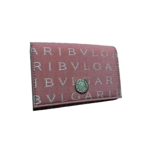 BVLGARI（ブルガリ） カードケース ロゴマニア キャンバス レザー