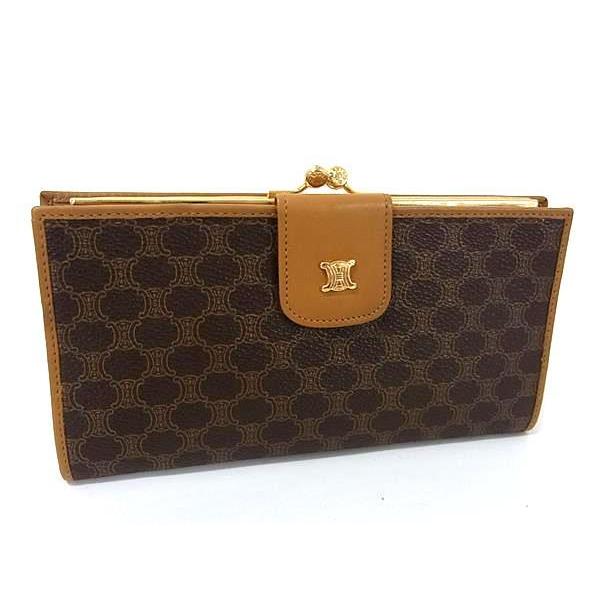 CELINE（セリーヌ） 財布 マカダム がま口 長財布 PVC レザー