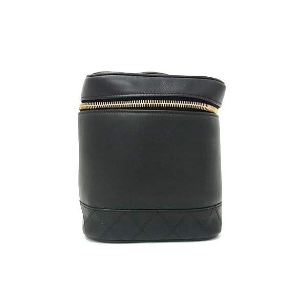 シャネル CHANEL バニティーバック　黒　ビコローレ CHANEL（シャネル） バニティバッグ ビコローレ レザー - ココマーク