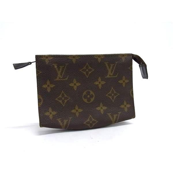 LOUIS VUITTON ルイヴィトン ポーチ モノグラム ポッシュ トワレット15 M47546 ブラウン PVC レザー ユニセックス【本物保証】 LOUIS VUITTON（ルイ・ヴィトン） ポーチ モノグラム ポッシュ