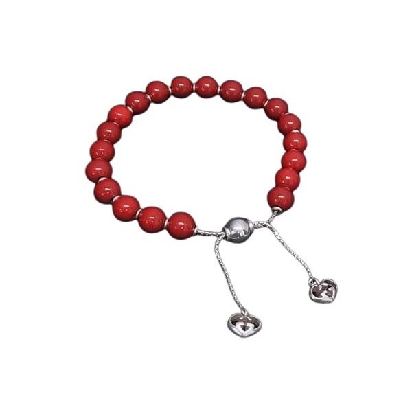 GUCCI グッチ ブレスレット インターロッキングG ハート ウッド Ag925 