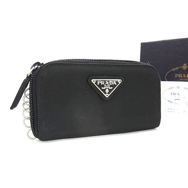 【未使用級】 PRADA プラダ キーケース 3角ロゴ 6連 テスートナイロン PRADA（プラダ） キーケース トライアングルロゴ テスートナイロン