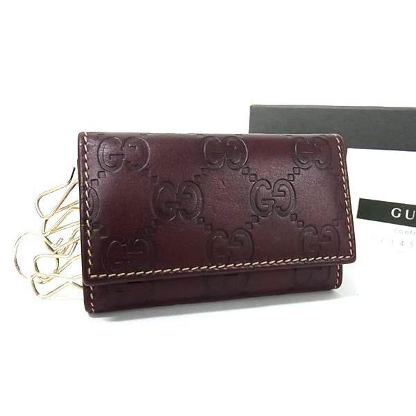 GUCCI（グッチ） キーケース グッチシマ レザー 138093 6連 ゴールド