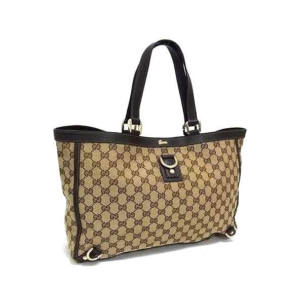 GUCCI グッチ ハンドバッグ アビー 141472 ブラウン GGキャンバス×レザー レディース GG柄 ゴールド金具 美品【本物保証】 GUCCI（グッチ） ハンドバッグ アビー GGキャンバス×レザー 141472 GG