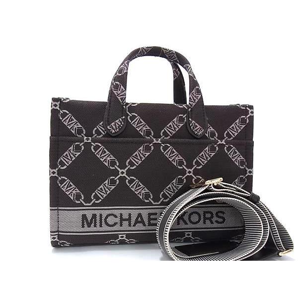 MICHAEL KORS マイケルコース ハンドバッグ GIGI トートバッグ 30F3G3GC7J CHOC MULTI （ブラウン系） キャンバス レディース 2WAY ゴールド金具 新品未使用展示品【本物保証】 MICHAEL KORS（マイケルコース） ハンドバッグ GIGI トートバッグ