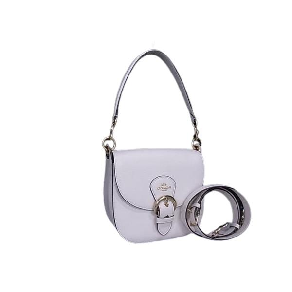 超美品 COACH コーチ ハンドバッグ クリオ ショルダーバッグ 23 C5686 ホワイト系 レザー レディース 2WAY ゴールド金具【本物保証】 COACH（コーチ） ハンドバッグ クリオ ショルダーバッグ 23 レザー