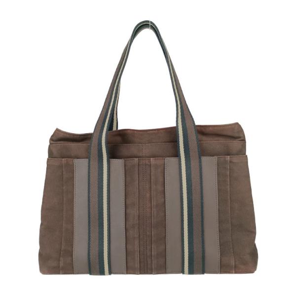 HERMES エルメス トートバッグ トロカホリゾンタル MM ブラウン