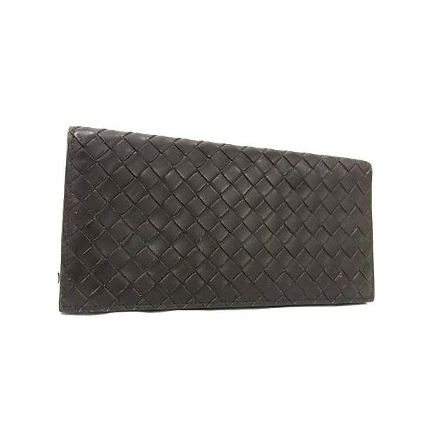 ボッテガヴェネタ　長財布　120697 ブラウン BOTTEGA VENETA ボッテガヴェネタ 財布 イントレチャート レザー