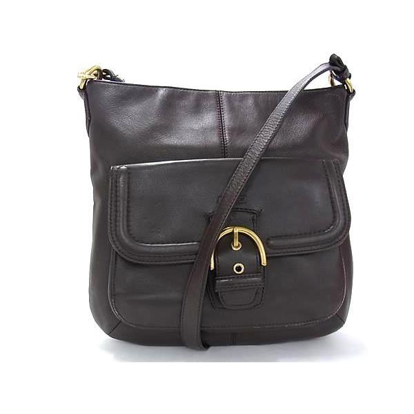 COACH コーチ ショルダーバッグ F24685 ブラウン レザー ユニセックス ゴールド金具 美品【本物保証】 COACH（コーチ） ショルダーバッグ - レザー F24685 ゴールド金具