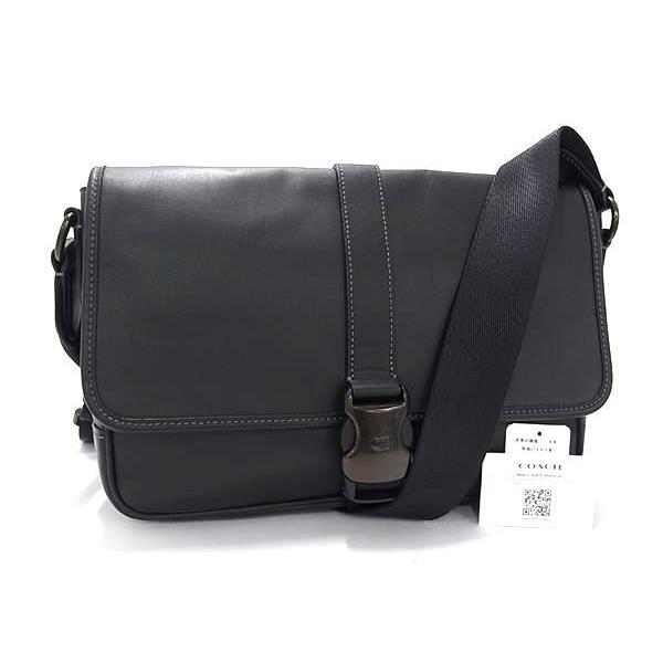 COACH コーチ ショルダーバッグ リーグ メッセンジャー CU042 ブラック レザー ユニセックス 美品【本物保証】 COACH（コーチ） ショルダーバッグ リーグ メッセンジャー レザー