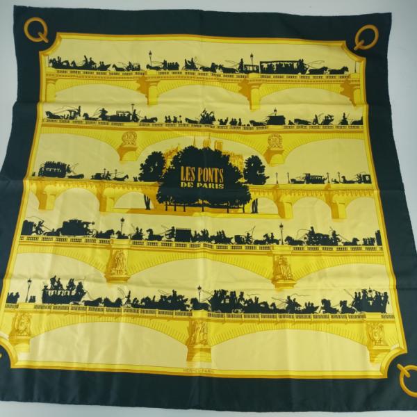 HERMES（エルメス） スカーフ カレ90 シルク100% - LES PONTS DE PARIS