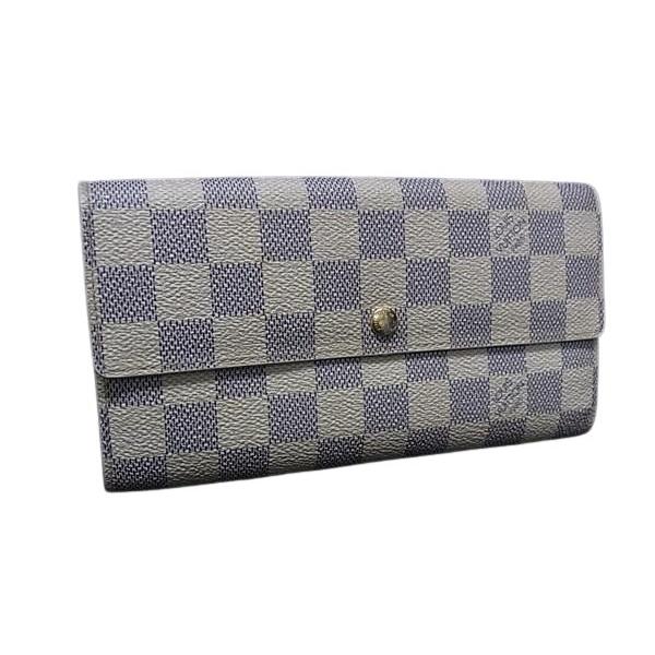 LOUIS VUITTON ルイヴィトン 財布 ダミエアズール ポルトフォイユ サラ  