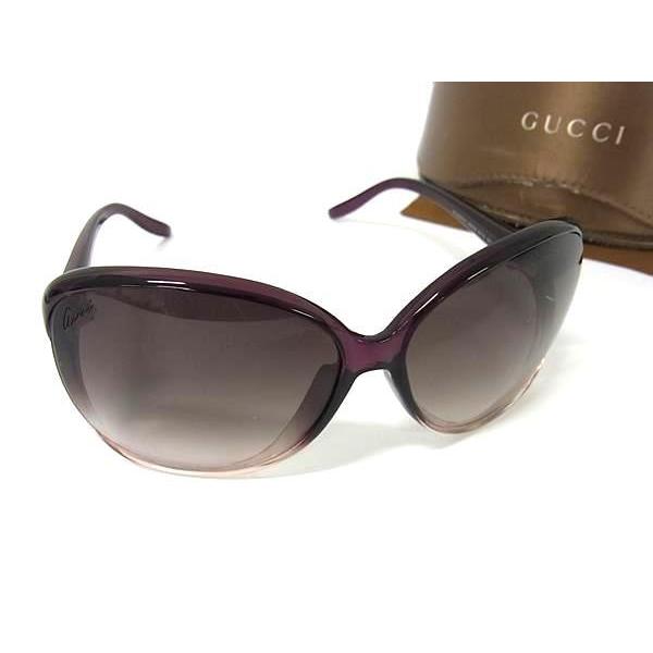 GUCCI グッチ アイウェア ラブリーハート サングラス GG 3525/K/S クリアパープル系 プラスチック レディース 美品【本物保証】 GUCCI（グッチ） アイウェア ラブリーハート サングラス プラスチック