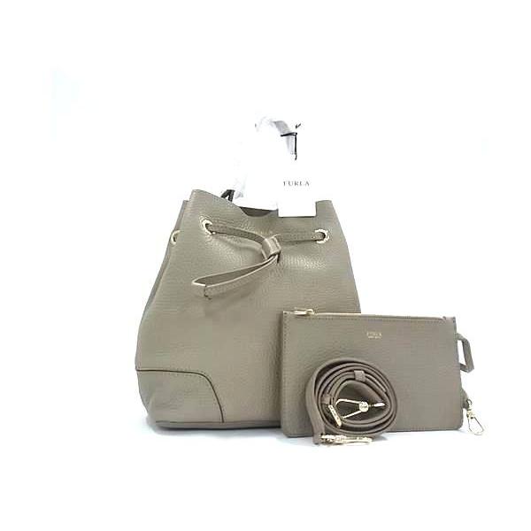FURLA フルラ ショルダーバッグ ステイシー グレージュ レザー レディース 2WAY【本物保証】 FURLA（フルラ） ショルダーバッグ ステイシー レザー - 2WAY