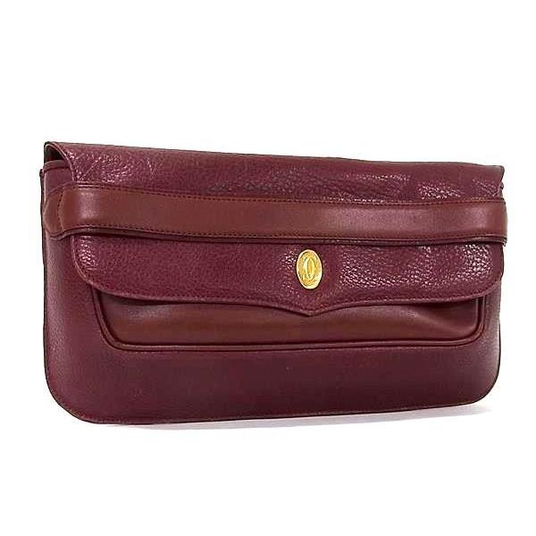 カルティエ マストライン クラッチバッグ レザー ボルドー レディース カバン Cartier（カルティエ） クラッチバッグ マストライン レザー ボルドー