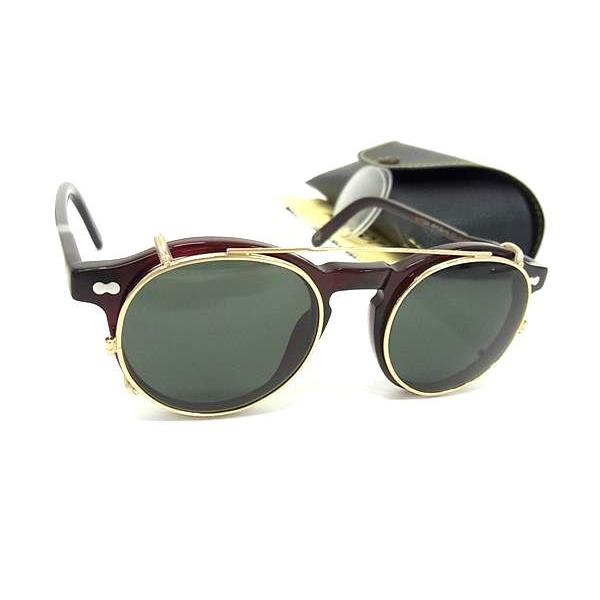 MOSCOT モスコット サングラス MILTZEN バーガンディ クリアグリーン プラスチック ユニセックス 超美品【本物保証】 MOSCOT（モスコット） サングラス MILTZEN プラスチック
