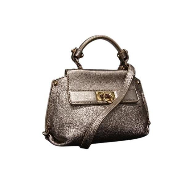 【極美】Salvatore Ferragamo フェラガモ ソフィア ガンチーニ FERRAGAMO（フェラガモ） ハンドバッグ ガンチーニ ミニソフィア
