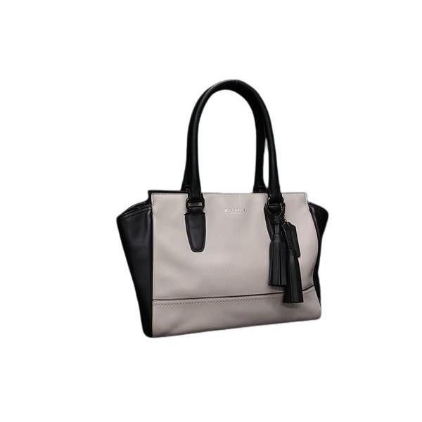 【値引き相談可】COACH ディラン レザー ブラック ハンドバッグ CJ580 COACH（コーチ） ハンドバッグ 25808 レザー グレージュ系×ブラック系