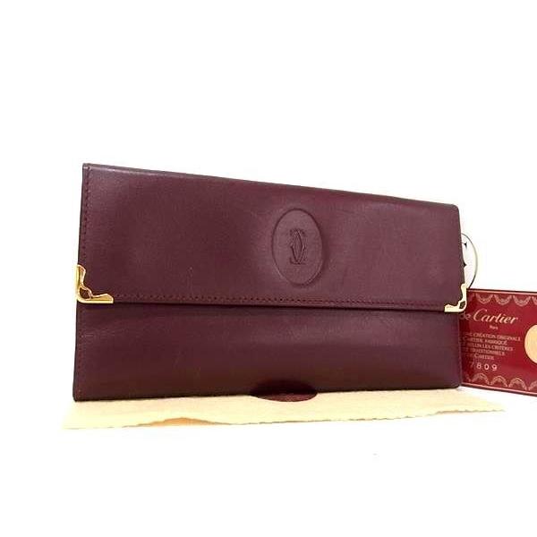 Cartier（カルティエ） 長財布 マストライン ガマ口 三つ折り 長財布