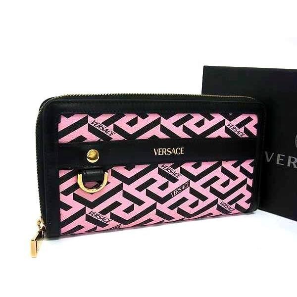 VERSACE（ヴェルサーチェ） ヴェルサーチ 財布 グレカ レザー