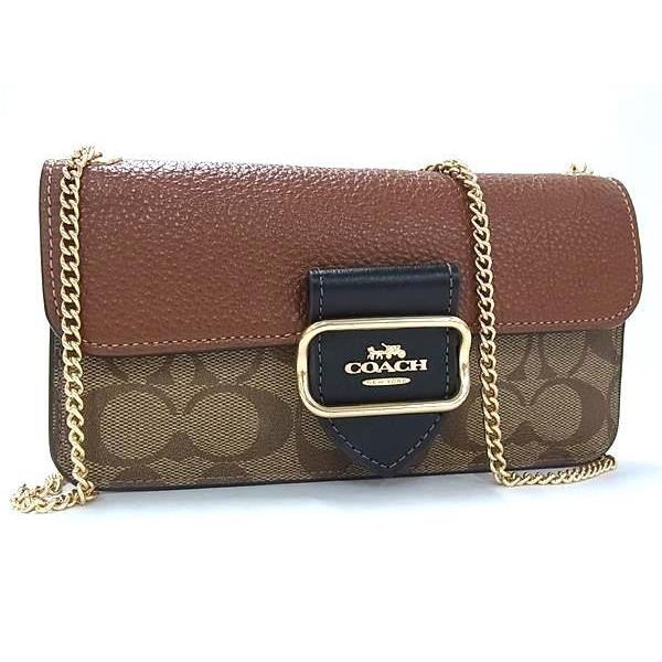 バッグ COACH コーチ ショルダーバッグ シグネチャー CF475 ブラウン系 