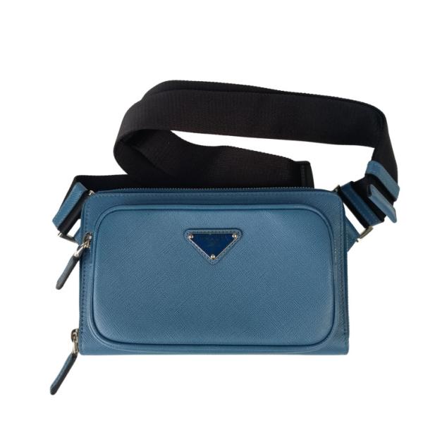 k*u様 【美品】PRADAサフィアーノウエストバッグボディバッグ 2VH156 PRADA（プラダ） ボディバッグ トライアングルロゴ ボディバッグ