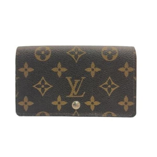 ルイヴィトン モノグラム ポルトフォイユ トレゾール 二つ折り財布 ブラウン LOUIS VUITTON（ルイ・ヴィトン） 二つ折り財布 モノグラム