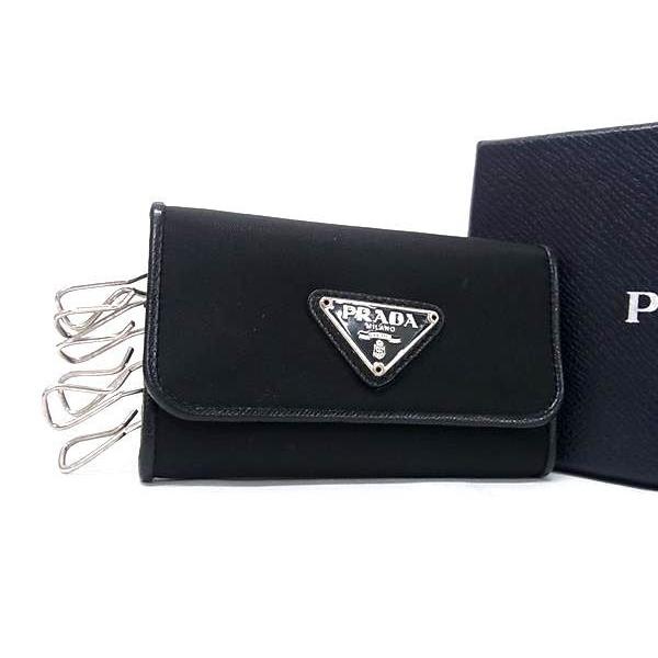 PRADA（プラダ） キーケース トライアングルロゴ テスートナイロン