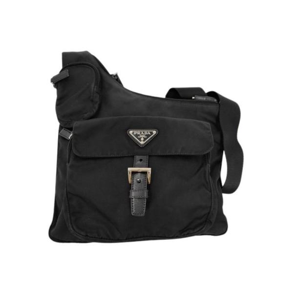 PRADA ナイロン クロスボディ ショルダーバッグ ブラック BT0520 PRADA（プラダ） ショルダーバッグ トライアングルロゴ BT0520