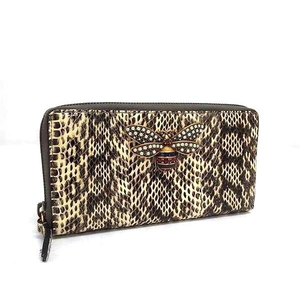 GUCCI（グッチ） 財布 クイーンマーガレット パイソン 476069 ラウンド 