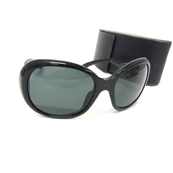 PRADA プラダ サングラス SPR08L ブラック シルバー クリアブラック プラスチック ユニセックス 美品【本物保証】 PRADA（プラダ） サングラス - プラスチック SPR08L ブラック シルバー
