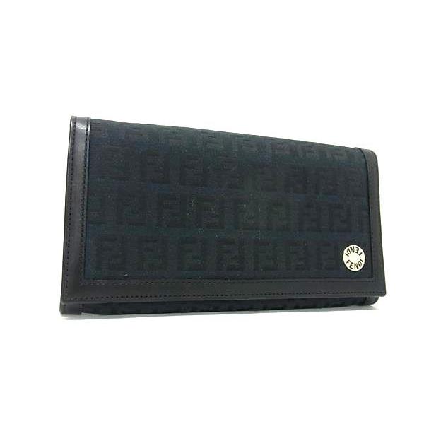 FENDI（フェンディ） 財布 ズッキーノ キャンバス レザー 8M0000 二 