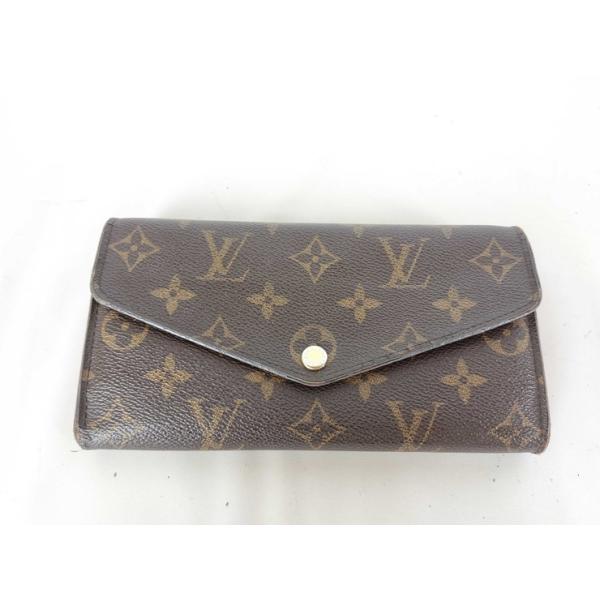 LOUIS VUITTON ルイヴィトン 長財布 ポルトフォイユサラ M62236 ブラウン×コクリコ モノグラム・キャンバス レディース フラップウォレット ゴールド金具【本物保証】 LOUIS VUITTON（ルイ・ヴィトン） 長財布 ポルトフォイユサラ