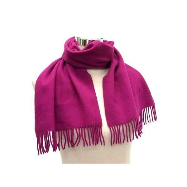 BURBERRY（バーバリー） マフラー - カシミヤ100％ - パープル