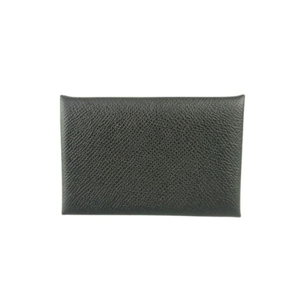 HERMES エルメス カードケース/名刺入れ CALVI カルヴィ 044164CK BLACK エプソン ユニセックス 超美品【本物保証】 HERMES（エルメス） カードケース/名刺入れ CALVI カルヴィ エプソン
