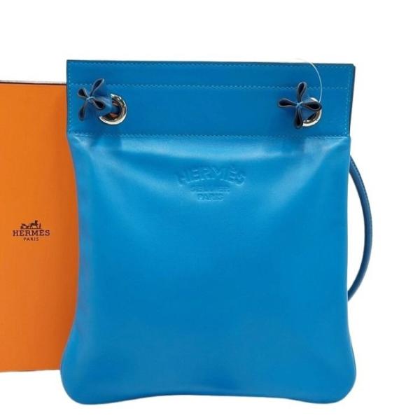 HERMÈS ショルダーバッグ ベージュ ブルーアリーヌ HERMES（エルメス） ショルダーバッグ サックアリーヌミニ スイフト