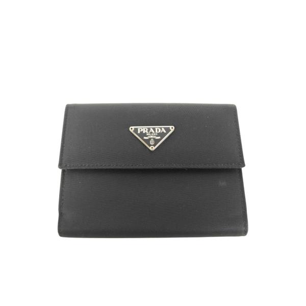 PRADA（プラダ） 財布 トライアングルロゴ ナイロン - Wホック 二