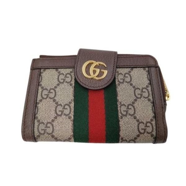 GUCCI（グッチ） 二つ折り財布 オフディア 725662 GGスプリーム レザー