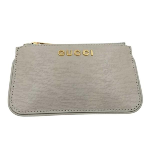 GUCCI（グッチ） コインケース スクリプト 790102 レザー - グレー系