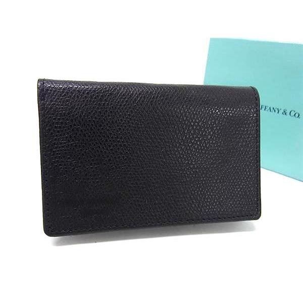 TIFFANY&Co.（ティファニー） カードケース - レザー - ブラック 名刺 