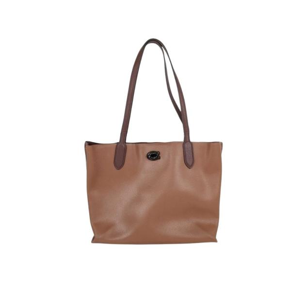 COACH レザー トートバッグ ホワイト/ブラウン/ブラック COACH（コーチ） トートバッグ C0692 レザー ブラウン系 ファッション