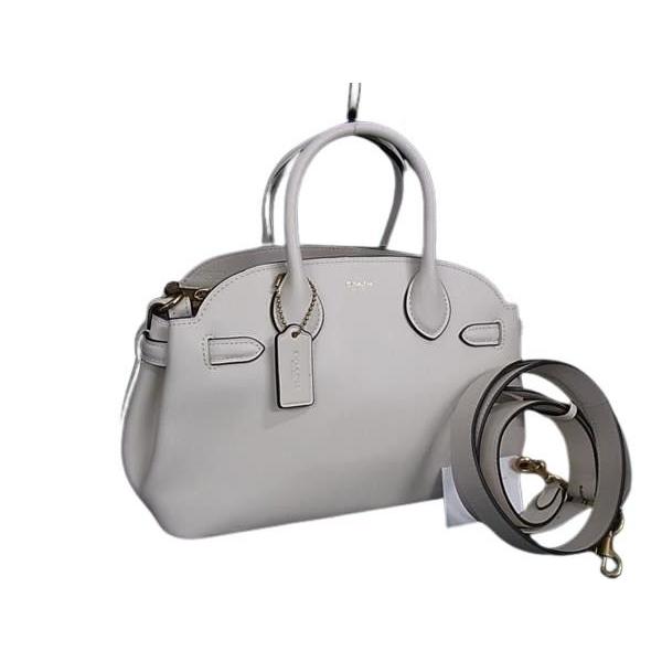 COACH エンパイア キャリーオール26バッグ CU066 2WAY 白 COACH（コーチ） ハンドバッグ エンパイア キャリーオール 26 レザー