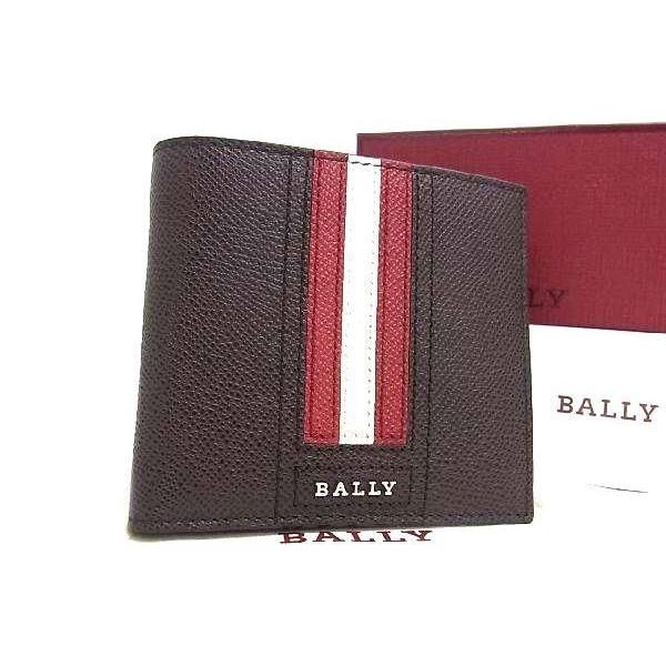 BALLY バリー 二つ折り財布 TRASAL ブラウン系 レザー メンズ 超美品 Bally（バリー） 二つ折り財布 TRASAL レザー ブラウン系 超美品
