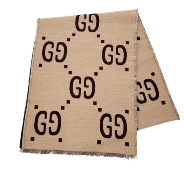 GUCCI（グッチ） スカーフ マフラー GGジャカード 495592 ウール 91