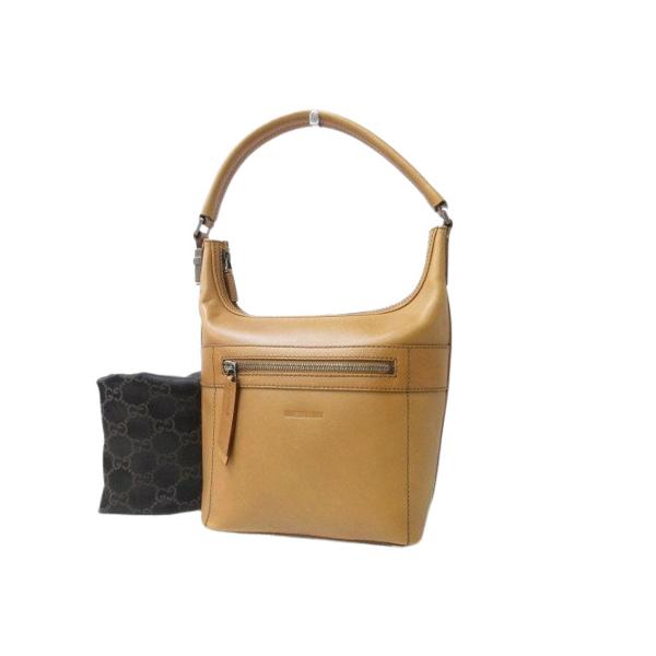 美品 GUCCI グッチ ハンドバッグ - 001 4299 ライトブラウン レザー レディース【本物保証】 3rboutipue_5807073001051
