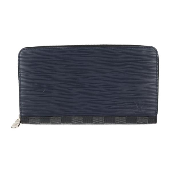 美品 ルイ ヴィトン ジッピー オーガナイザー 長財布 M68227 エピ ダミエグラフィット ネイビー×黒×グレー【本物保証】 LOUIS VUITTON（ルイ・ヴィトン） 美品 ルイ ヴィトン ジッピー